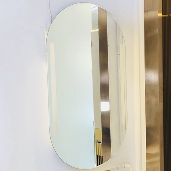 5mm Bathroom&nbsp;Ellipse HD LED&nbsp;Anti-fog Silver Mirror