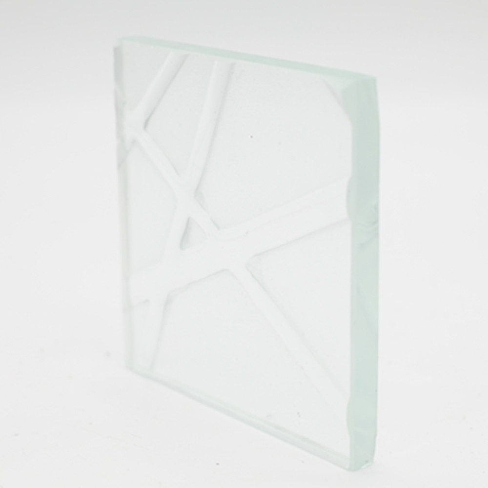Clear/Ultra Clear Cross-line Patterns Hot Melt Glass